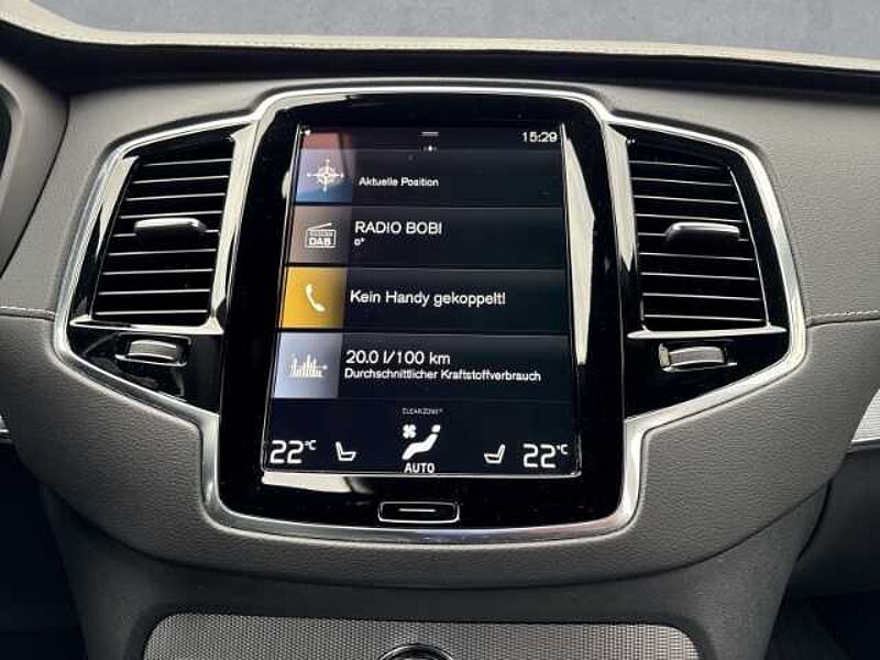 Volvo XC90 R Design B5 22''LM 7 Seat Standhz AHK Luftf. HUD Nappaleder